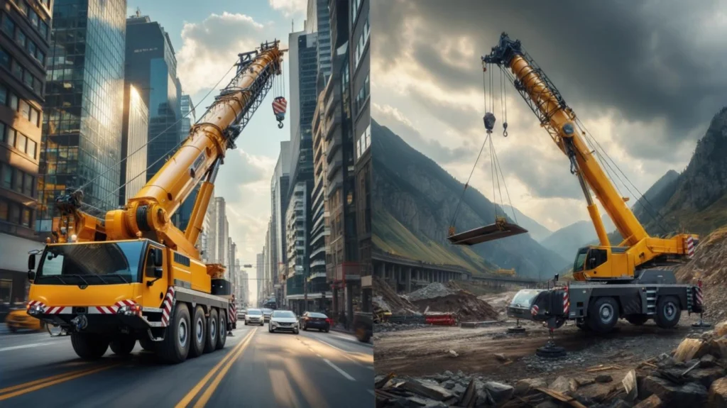 All-Terrain Cranes in Action Urban to Remote
