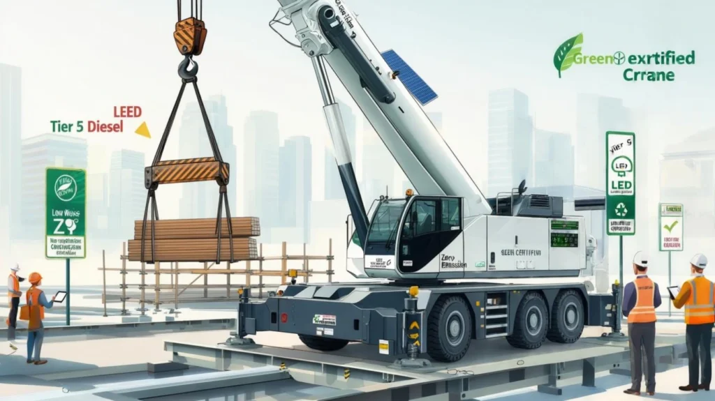 electric or hybrid crane lifting